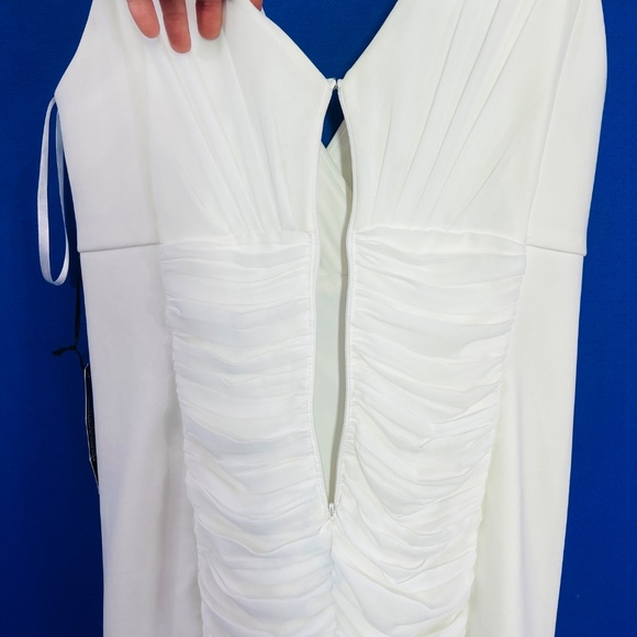 NWT🤩 |•WHITE HOUSE BLACK MARKET•| White Instantly Slimming Dress Size - Picture 5 of 11